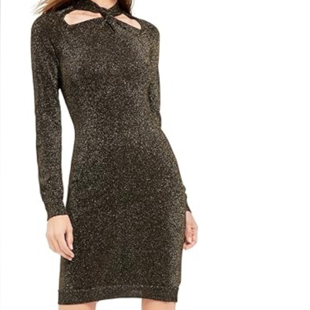 MK Black Glitter Dress